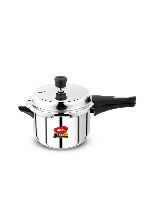Pigeon By Stovekraft Inox Stainless Steel Pressure Cooker | 5 L | 5.3 Qt | Induction Compatible