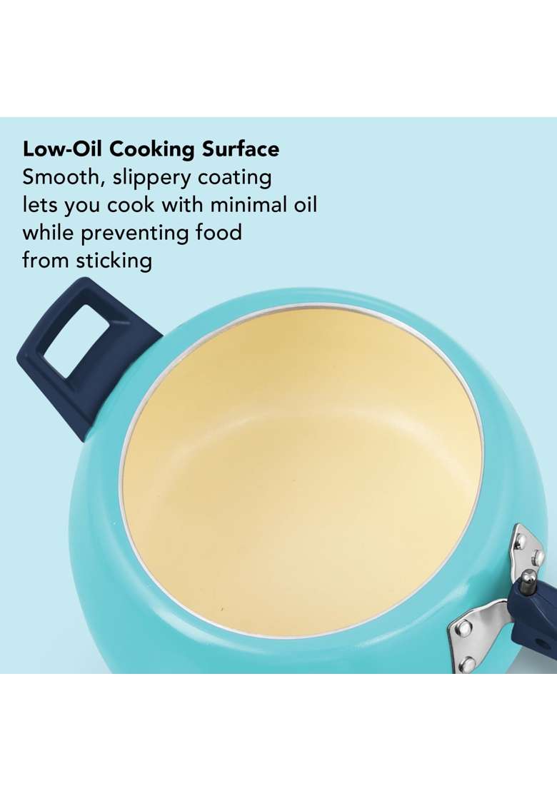 Hawkins Ceramic Coated Cerenity Pressure Cooker | 5 L | 5.3 Qt | Induction Compatible - Indya