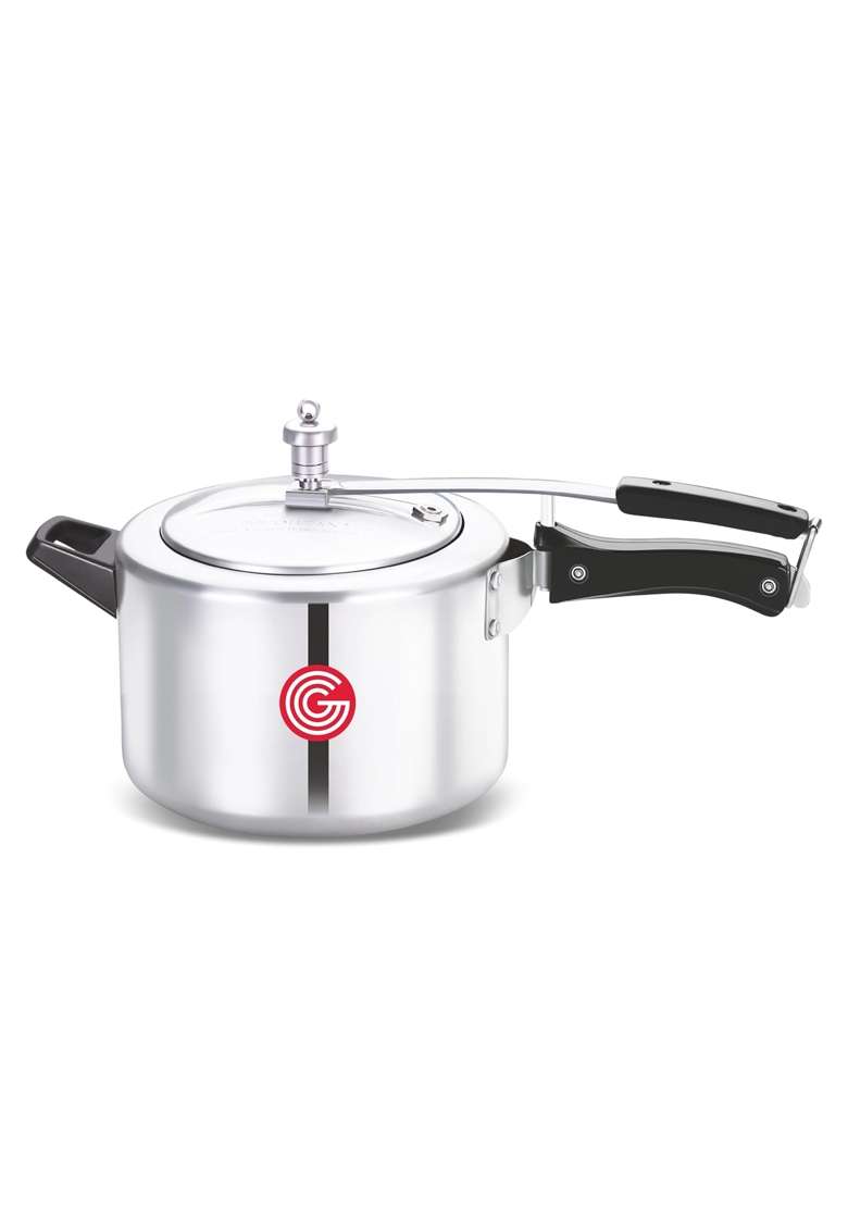 GLOBE Kiwi Aluminium Inner Lid Induction Base Pressure Cooker | 5 L | 5.3 Qt - Indya