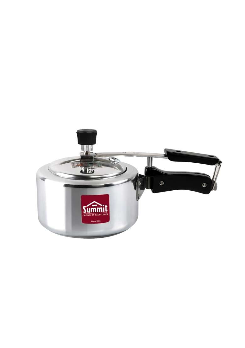 SUMMIT Inner Lid Induction Base Supreme Aluminium Pressure Cooker | 1 L | 1.1 Qt - Indya