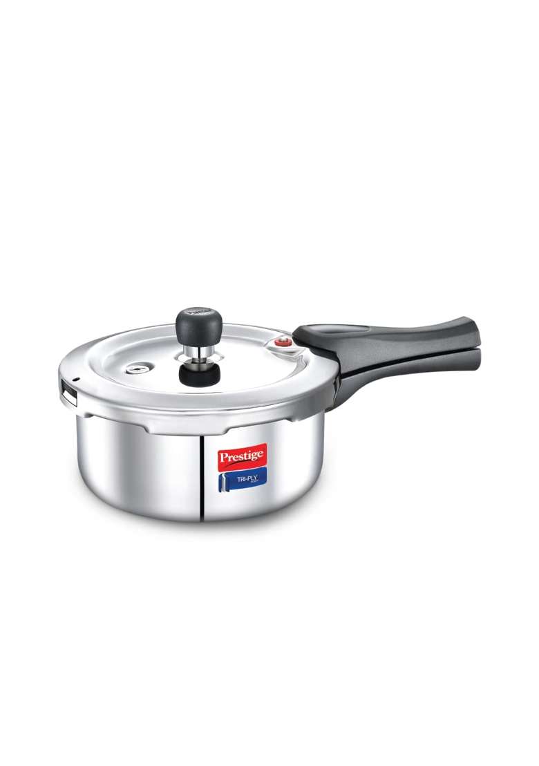 Prestige Triply Svachh Outerlid Pressure Cooker | 2 L | 2.1 Qt | Induction Compatible - Indya