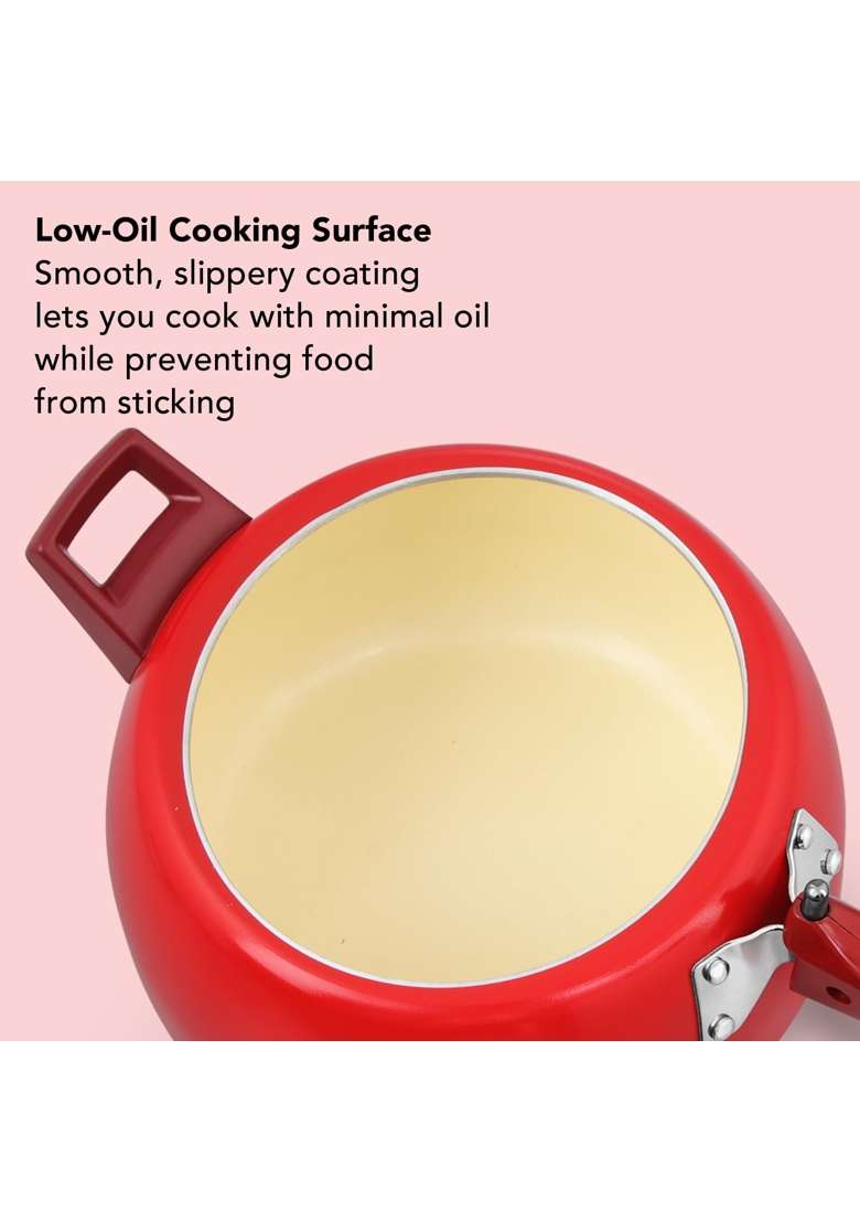 Hawkins Ceramic Coated Cerenity Pressure Cooker | 5 L | 5.3 Qt | Induction Compatible - Indya