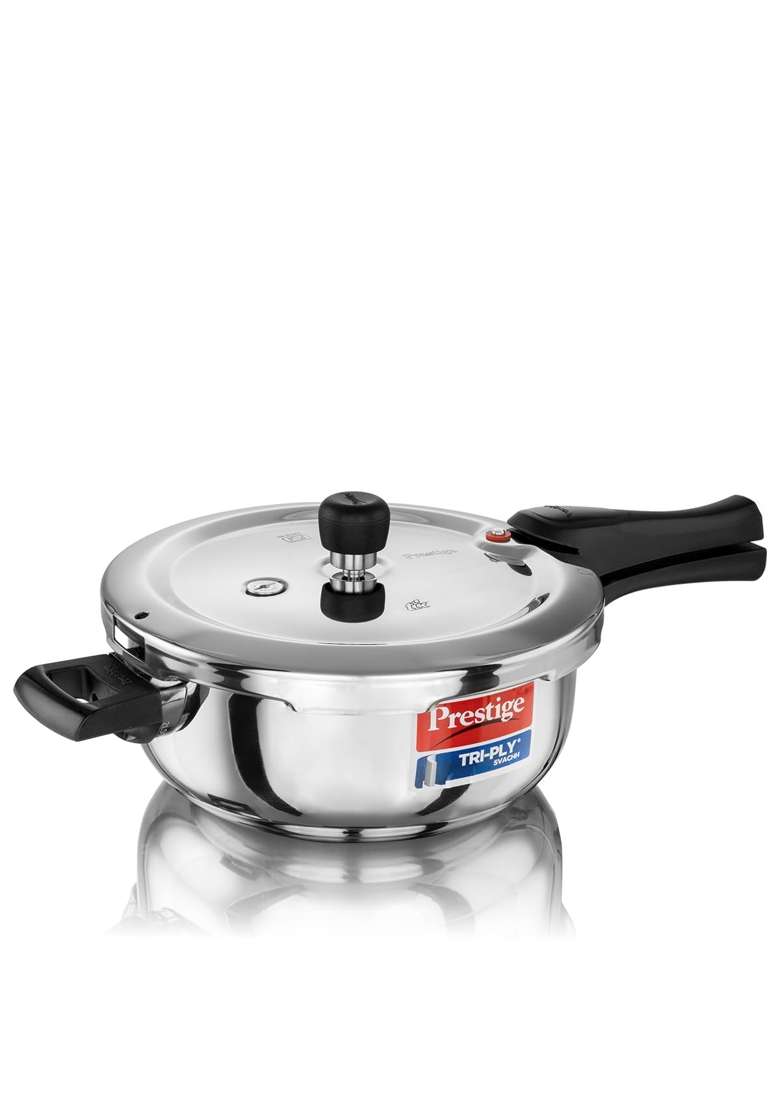 Prestige Triply Svachh Outerlid Pressure Cooker | 3.5 L | 3.7 Qt | Induction Compatible - Indya