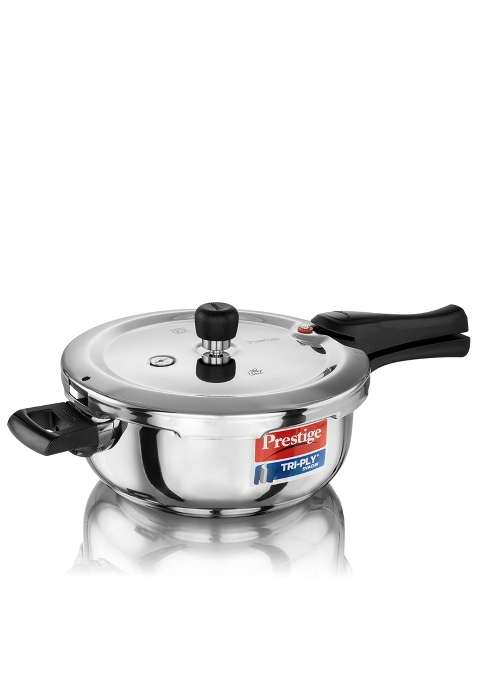 Prestige Triply Svachh Outerlid Pressure Cooker | 3.5 L | 3.7 Qt | Induction Compatible