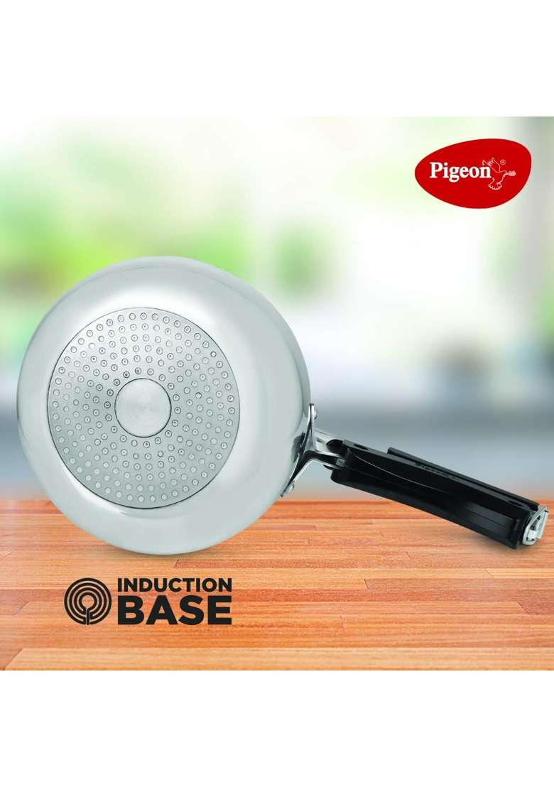 Pigeon Mila Aluminium Innner Lid Pressure Cooker Induction and Gas Stove Compatible | 3 L | 3.2 Qt - Indya