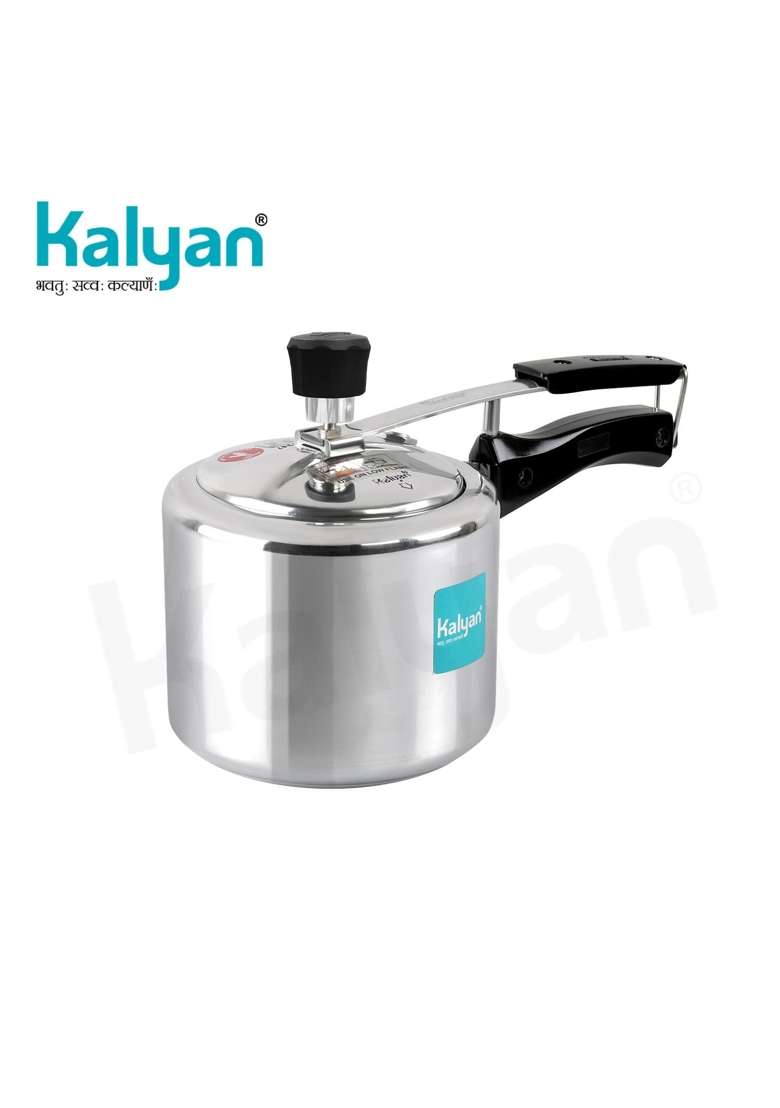 KALYAN Innerlid Classic Induction Base Blue Series Aluminium Pressure Cooker | 1.5 L | 1.6 Qt - Indya