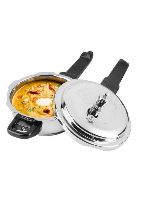 Vinod Stainless Steel Pressure Cooker | 3.5 L | 3.7 Qt | Induction Compatible