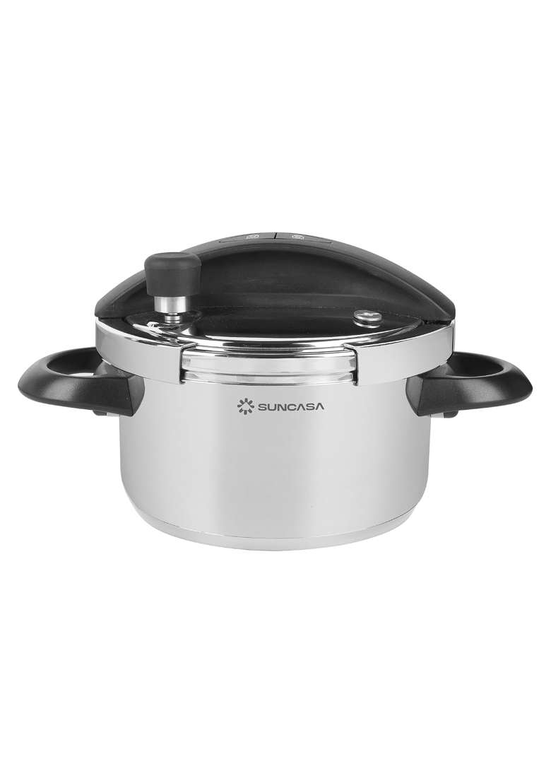 SUNCASA Impact Pro 304 Stainless Steel Click on Pressure Cooker | 3 L | 3.2 Qt | Induction Compatible - Indya