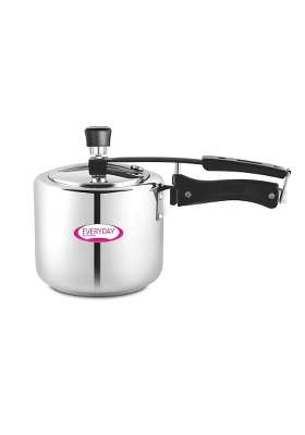 Shri and Sam Everyday Stainless Steel Pressure Cooker | 3 L | 3.2 Qt | Induction Compatible