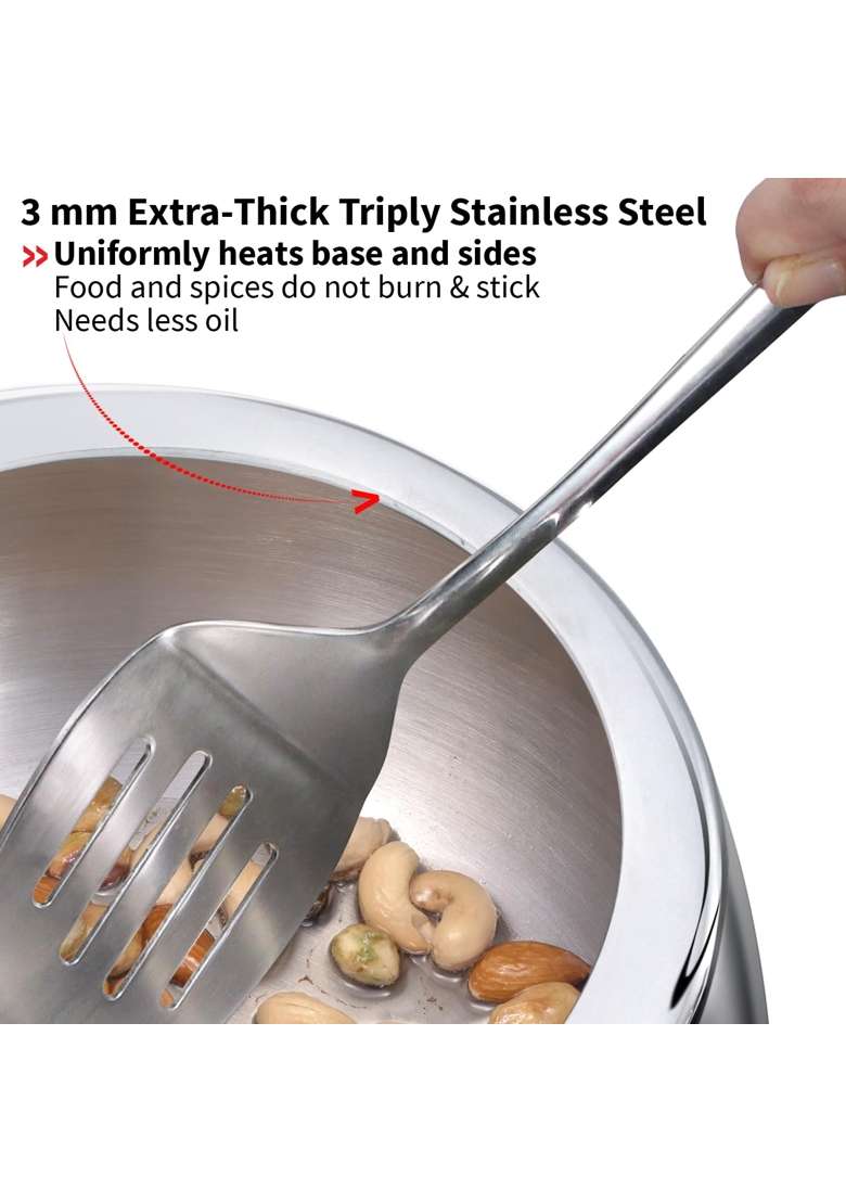 Hawkins Triply Contura Pressure Cooker | 5 L | 5.3 Qt | Induction Compatible - Indya