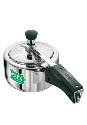 Hawkins Quik Stainless Steel Pressure Cooker | 1.5 L | 1.6 Qt | Induction Compatible