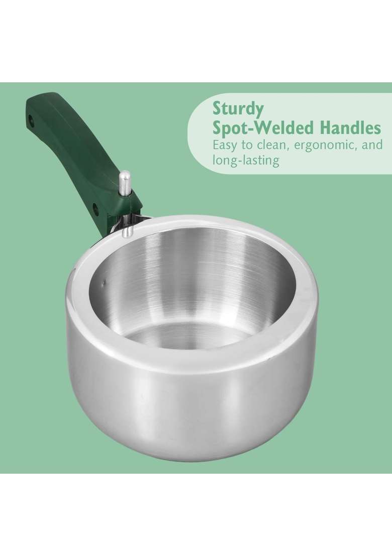 Hawkins Quik Stainless Steel Pressure Cooker | 1.5 L | 1.6 Qt | Induction Compatible - Indya
