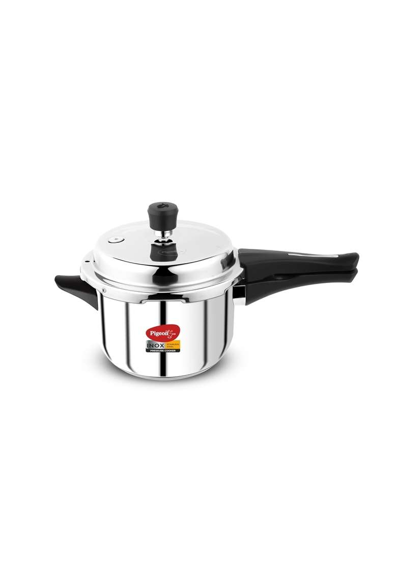 Pigeon By Stovekraft Inox Stainless Steel Pressure Cooker | 3 L | 3.2 Qt | Induction Compatible - Indya