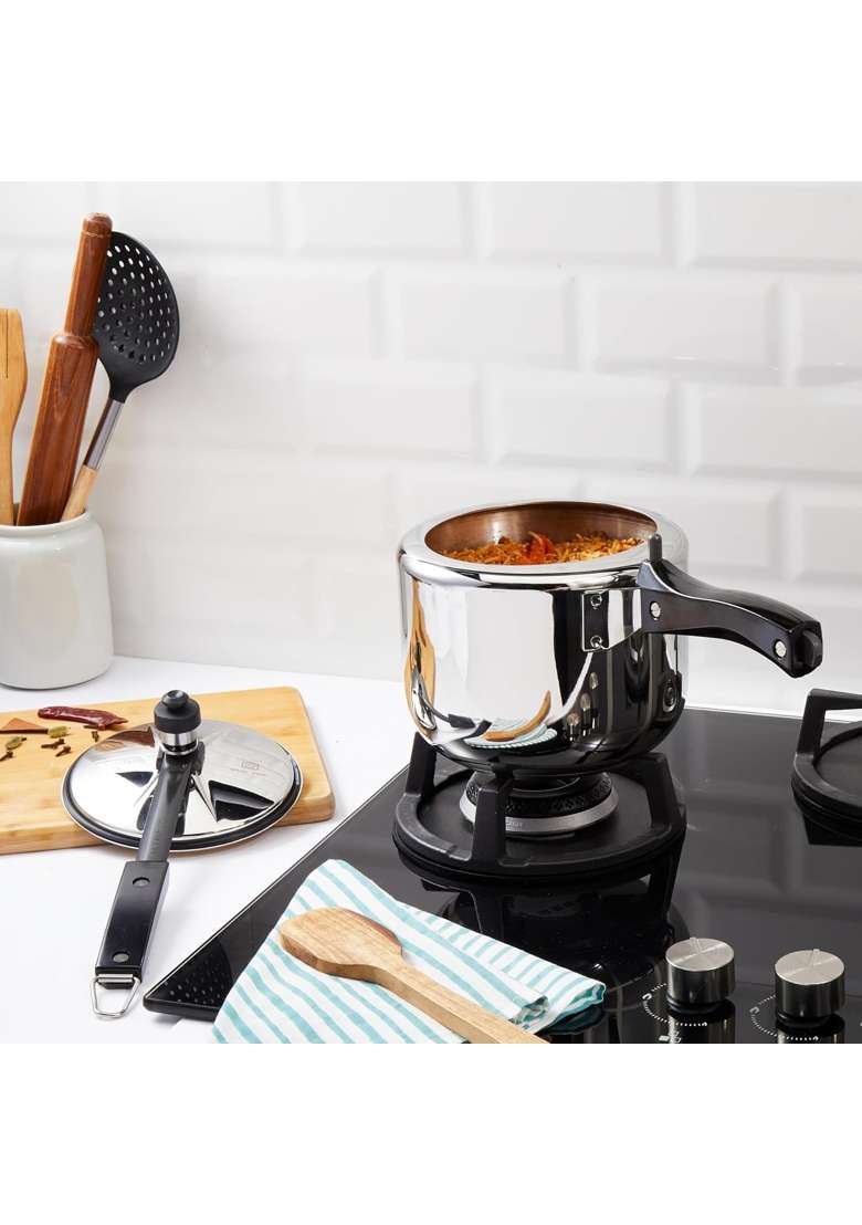 Solimo Amazon Brand Solimo | 3 L | 3.2 Qt | Induction Compatible - Indya