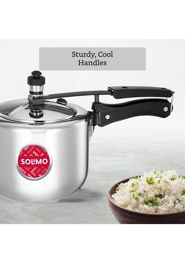 Solimo Amazon Brand Solimo | 3 L | 3.2 Qt | Induction Compatible - Indya