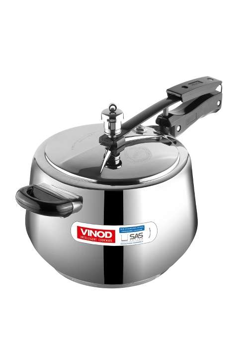 Vinod Europa Stainless Steel Inner Lid Pressure Cooker | 5 L | 5.3 Qt | Induction Compatible