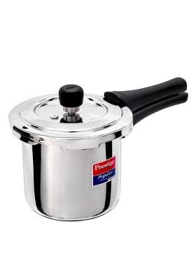 Prestige Stainless Steel Popular Svachh Outerlid Pressure Cooker | 2 L | 2.1 Qt | Induction Compatible