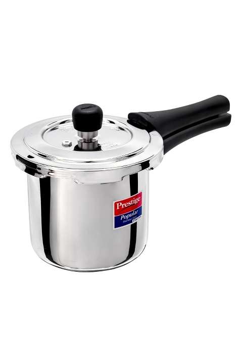 Prestige Stainless Steel Popular Svachh Outerlid Pressure Cooker | 2 L | 2.1 Qt | Induction Compatible