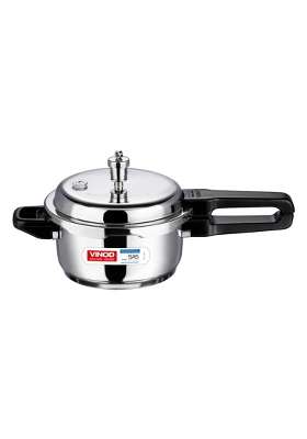 Vinod Stainless Steel Outer Lid Pressure Cooker | 2 L | 2.1 Qt | Induction Compatible