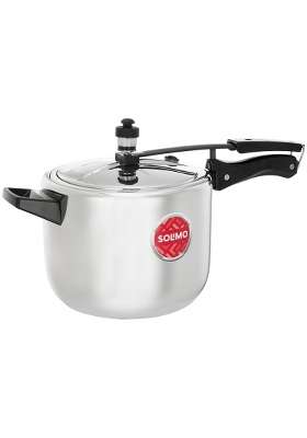 Solimo Amazon Brand Solimo Sleek Stainless Steel Induction Bottom Pressure Cooker | 5 L | 5.3 Qt