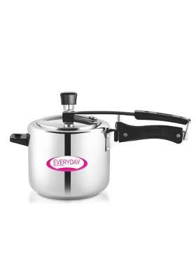 Shri and Sam Everyday Stainless Steel Pressure Cooker | 5 L | 5.3 Qt | Induction Compatible