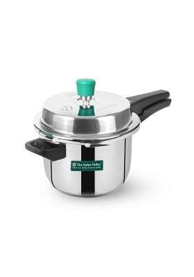 The Indus Valley Stainless Steel Pressure Cooker Outer Lid | 3 L | 3.2 Qt | Induction Compatible | Heavy Bottom | Non-Toxic | Non-Stick