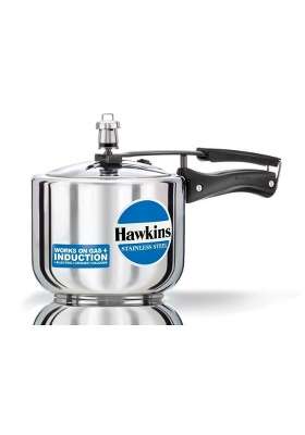 Hawkins Stainless Steel Induction Compatible Inner Lid Pressure Cooker | 3 L | 3.2 Qt