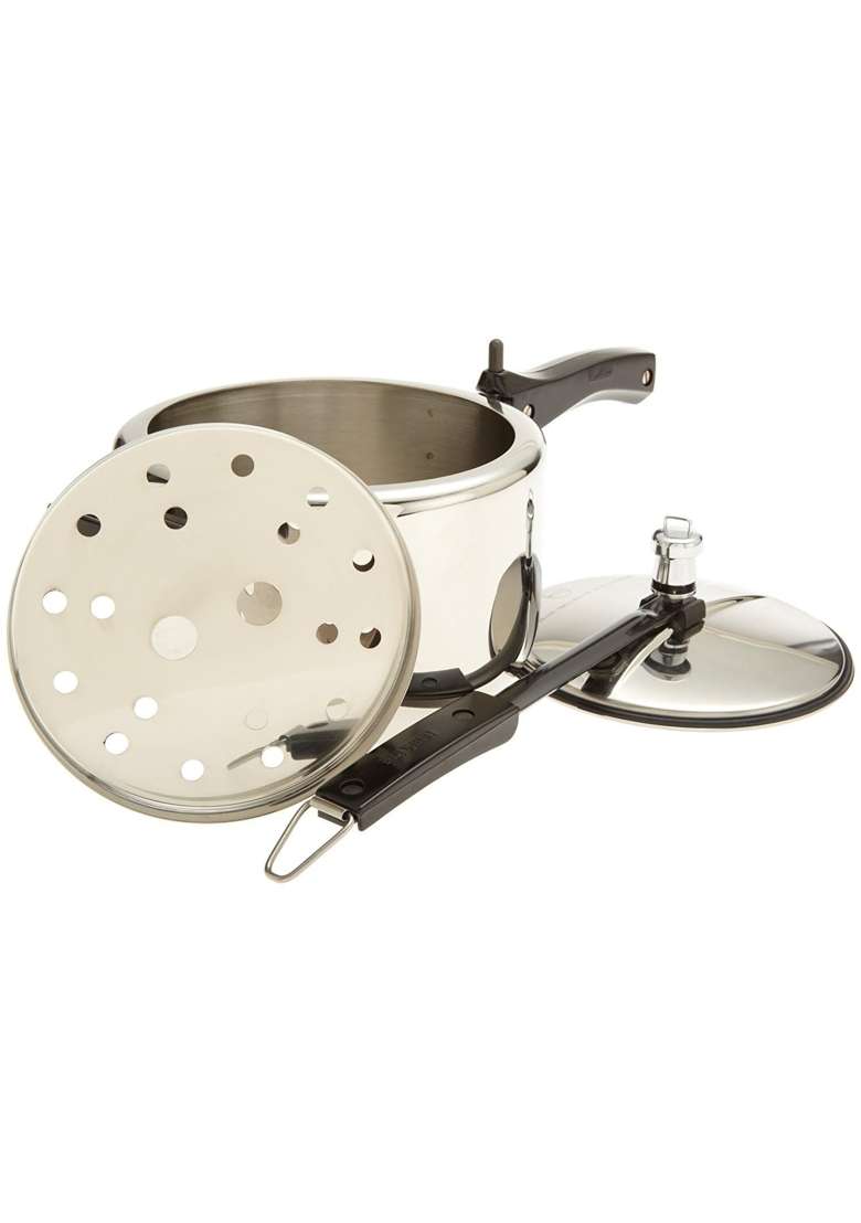 Hawkins Stainless Steel Induction Compatible Inner Lid Pressure Cooker | 3 L | 3.2 Qt - Indya