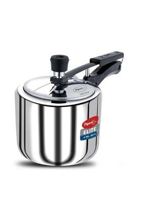 Pigeon By Stovekraft Elite Shine Tri-Ply Body Inner Lid Pressure Cooker Induction | 3 L | 3.2 Qt