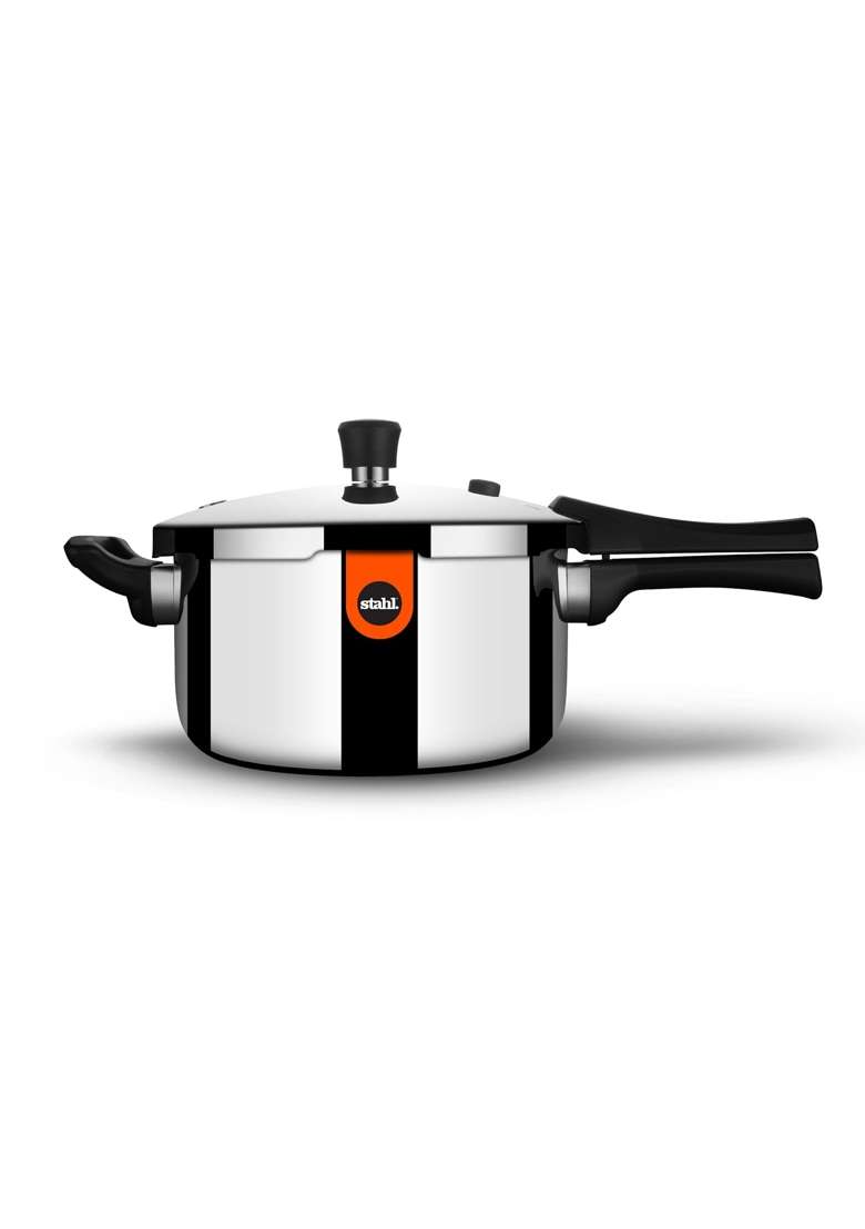 stahl Xpress Cooker Triply Pressure Cooker Broad | 2.5 L | 2.6 Qt | Induction Compatible - Indya
