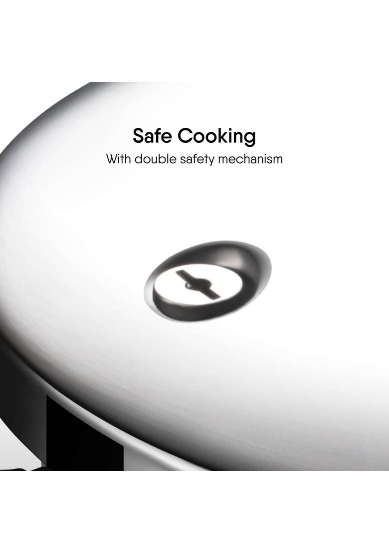 stahl Xpress Cooker Triply Pressure Cooker Broad | 2.5 L | 2.6 Qt | Induction Compatible - Indya