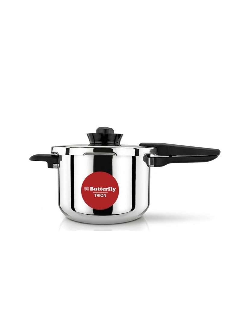 Butterfly Trion Triply Pressure Cooker | 3 L | 3.2 Qt | Induction Compatible - Indya