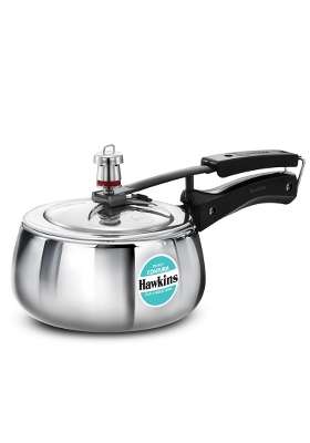 Hawkins Triply Stainless Steel Contura Pressure Cooker | 2 L | 2.1 Qt | Induction Compatible