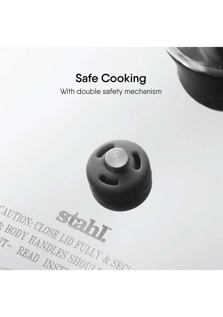 stahl Xpress Triply Broad and Tall Pressure Cooker Combo | 3 L | 3.2 Qt | Induction Compatible - Indya