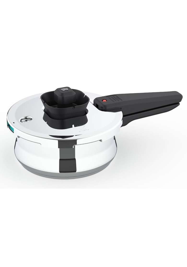 Butterfly Duo Curve SS Pressure Cooker | 2 L | 2.1 Qt | Induction Compatible - Indya