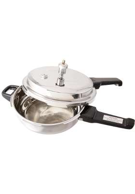 Vinod Stainless Steel Vpp-Jr Outer Lid Pressure Cooker | 3 L | 3.2 Qt