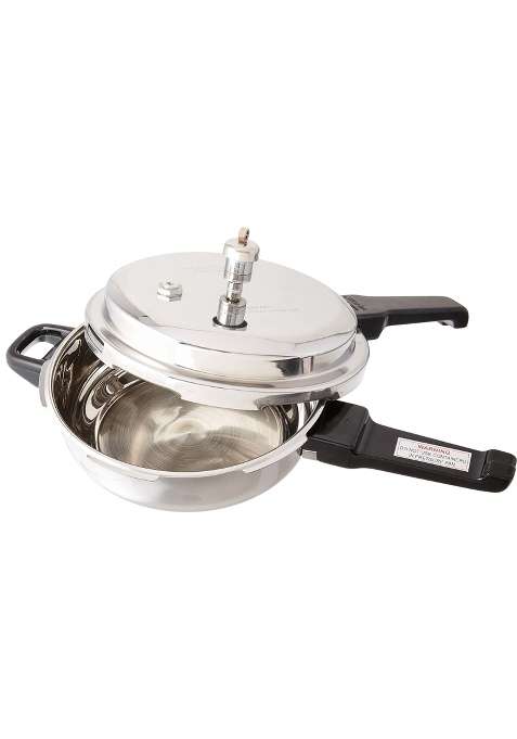 Vinod Stainless Steel Vpp-Jr Outer Lid Pressure Cooker | 3 L | 3.2 Qt