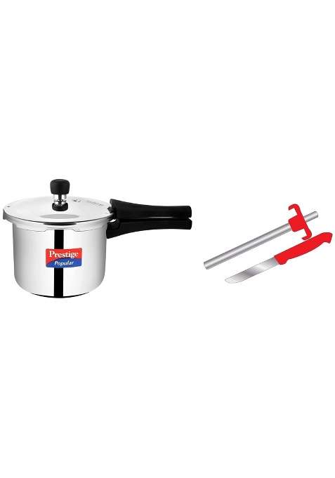 Prestige Popular Stainless Steel Outer Lid Pressure Cooker | 3 L | 3.2 Qt