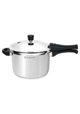 SUNCASA Impact Pro 304 Stainless Steel Outer Lid Pressure Cooker | 5 L | 5.3 Qt | Induction Compatible