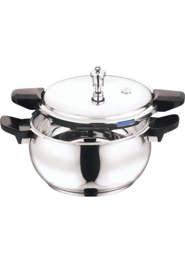 Vinod 18 8 Stainless Steel Outer Lid Magic Pressure Cooker | 3.5 L | 3.7 Qt | Induction Compatible - Indya