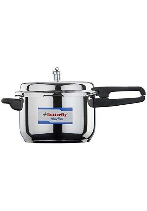 Butterfly Oryxkart Butterfly Bl Blue Line Stainless Steel Outer Lid Pressure Cooker