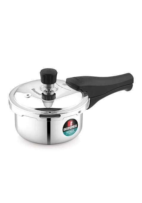 BERGNER Tri-Max Junior Triply Pressure Cooker | 1 L | 1.1 Qt | Induction Compatible