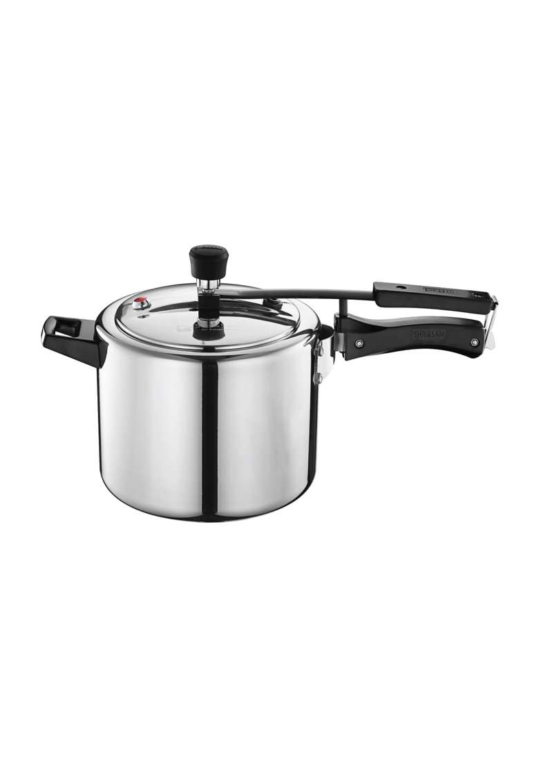 Shri and Sam TriPly 18 8 Stainless Steel Inner Lid Pressure Cooker | 3 L | 3.2 Qt | Induction Compatible - Indya