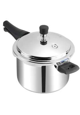 Kraft- follow your imagination Kraft Futuretec Triply Stainless Steel Pressure Cooker Outer Lid | 5 L | 5.3 Qt | Induction Compatible