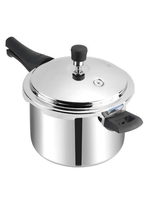 Kraft- follow your imagination Kraft Futuretec Triply Stainless Steel Pressure Cooker Outer Lid | 5 L | 5.3 Qt | Induction Compatible