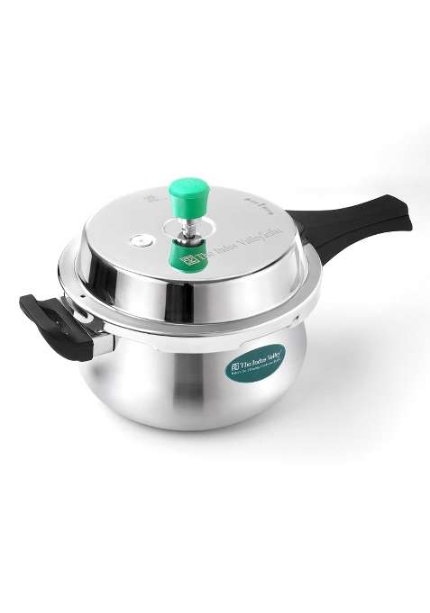The Indus Valley Triply Stainless Steel Pressure Cooker Outer Lid | 5.5 L | 5.8 Qt | Induction Compatible | Non-Toxic | Non-Stick