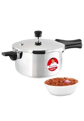 Wonderchef Nigella Triply Stainless Steel Pressure Cooker | 5 L | 5.3 Qt | Induction Compatible