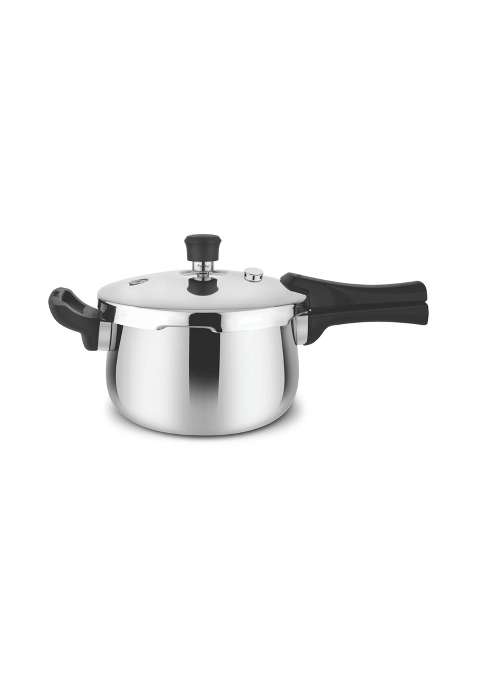 Prabha Stainless Steel Pressure Cooker Outer Lid | 1.5 L | 1.6 Qt | Induction Compatible | Tri-Ply