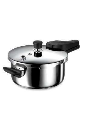 TRAMONTINA Aero Arc Tri-Ply Stainless Steel Pressure Pan | 3.5 L | 3.7 Qt | Induction Compatible | Food Safe