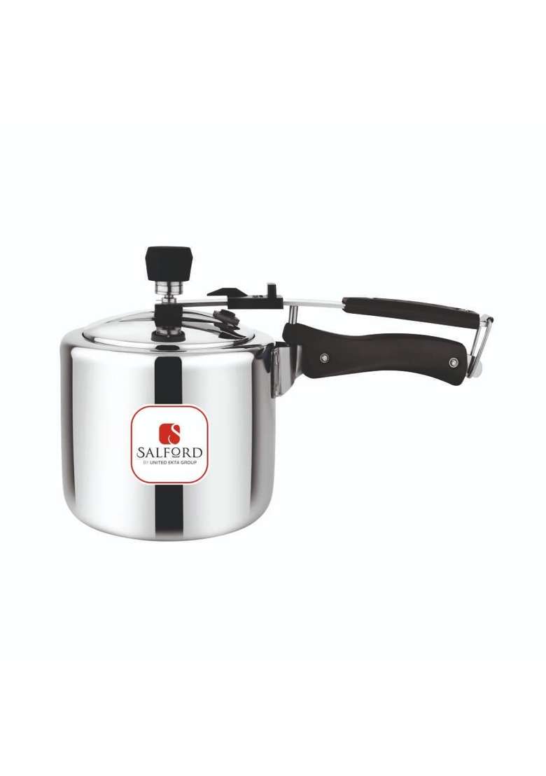 SALFORD S-3 Triply Inner Lid Pressure Cooker | 2 L | 2.1 Qt | Induction Compatible - Indya